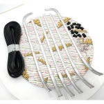 Jeu complet de baguettes de marchepied en aluminium souple pour VESPA PX PE T5 125 150 200 à partir de 1983 avec tous les embouts de cache-culbuteurs ro 154670
