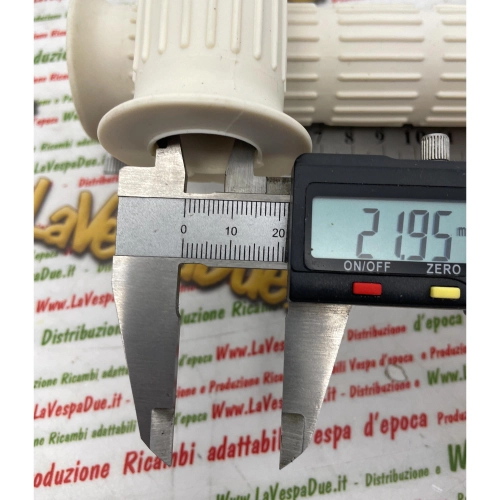 MANOPOLE bianche per VESPA 50 90 125 150 200 PRIMAVERA ET3 PX PE RALLY SPRINT GT GTR