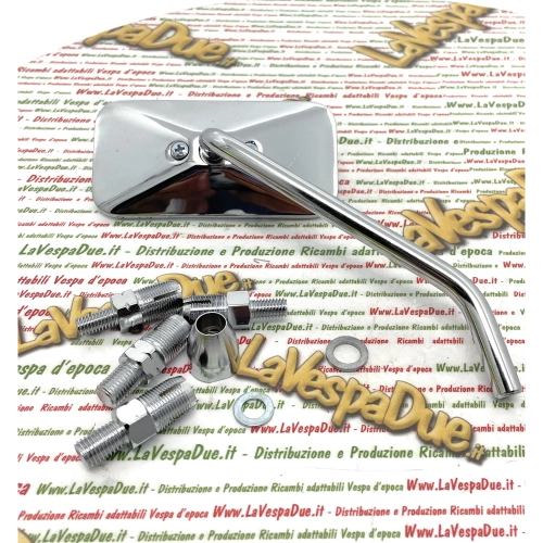 Chrome-plated right-hand rearview mirror for VESPA and MOTORCYCLES
