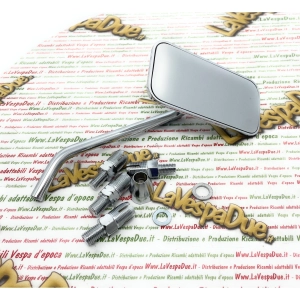 Chrome-plated right-hand rearview mirror for VESPA and MOTORCYCLES