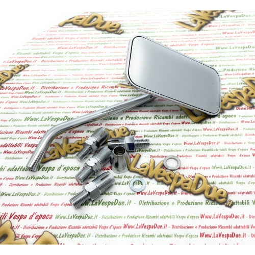 Chrome-plated right-hand rearview mirror for VESPA and MOTORCYCLES