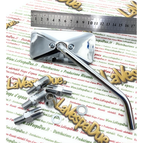 Chrome-plated right-hand rearview mirror for VESPA and MOTORCYCLES