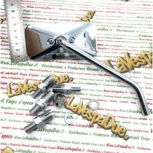Chrome-plated right-hand rearview mirror for VESPA and MOTORCYCLES