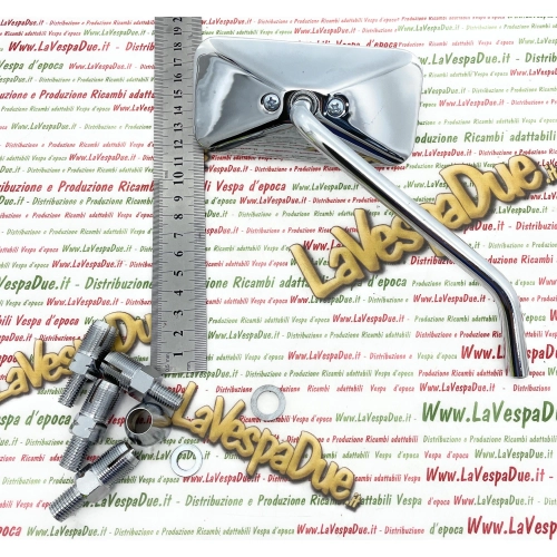 Chrome-plated right-hand rearview mirror for VESPA and MOTORCYCLES