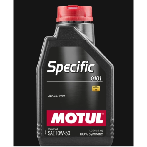 MOTUL SPECIFIC 0101 10W 50 engine oil 100% synthetic lubricant for Abarth 595 695 high performance petrol or diesel engines