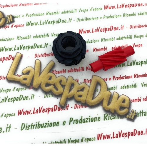 Zahnradpaar für Tachometerantrieb VESPA NLR SPECIAL ELESTART PRIMAVERA ET3 50 90 125 Radachsmutter Z 10 + Z 8 ro 151614 151615 610360M