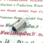 Lampadina HERT BA9S 6 Volt 3 W zoccolo BA9S per VESPA lampada per targa e fanali BA 9 s T8,5 spia contachilometri spia tubolari e fanalini zoccolo swan micro