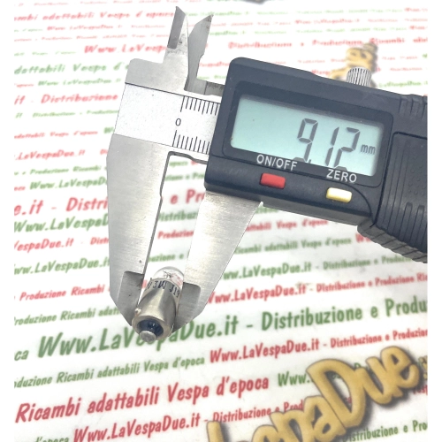 HERT BA9S T3W 12 Volt 3 W BA9S-Sockellampe für VESPA Kennzeichen- und Scheinwerferlampe BA 9s T8.5 Warnleuchte für Tachometer und Rücklicht (Röhren- und Schwanenhals-Mikrofassung)