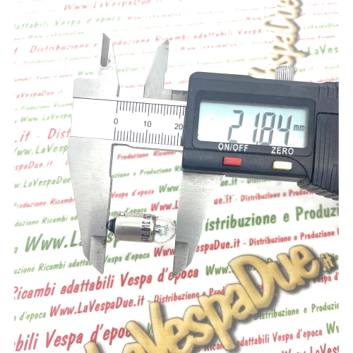 HERT BA9S T3W 12 Volt 3 W BA9S-Sockellampe für VESPA Kennzeichen- und Scheinwerferlampe BA 9s T8.5 Warnleuchte für Tachometer und Rücklicht (Röhren- und Schwanenhals-Mikrofassung)