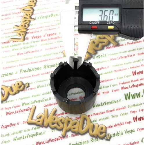 Radmutternabzieher für linkes Hinterrad, 47-mm-Trommel, 9 Kerben, 3,5 x 4 mm, für VESPA 125, 150, 160, 180, 200