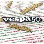 Emblema lateral de plástico ABS negro para Vespa 50 FL FL2 HP RO 259393