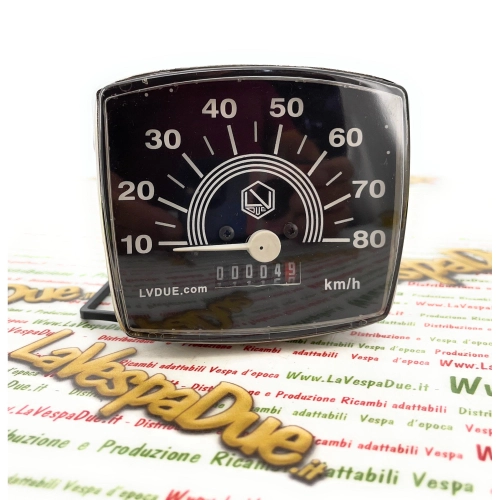 Échelle du compteur de vitesse LVDUE 80 km/h VESPA SPECIAL 50 ELESTART ro 123424