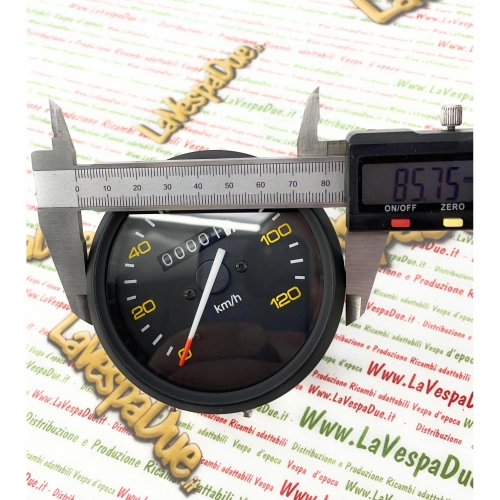 Compteur kilométrique pour VESPA 80 125 150 200 PX PE première série, clé sur le guidon P150 SP 200 E avec cadre noir ro 190523