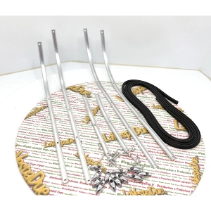 Ensemble complet de repose-pieds en aluminium souple et d'embouts chromés pour VESPA 90 50 125 NLR SPECIAL PRIMAVERA ET3 ro 154668 haute qualité
