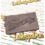 Porte-clés VESPA APE et LAMBRETTA résistant aux rayures, porte-documents format carte de crédit, porte-clés publicitaire en cuir avec mousqueton et anneau VESPA APE et LAMBRETTA