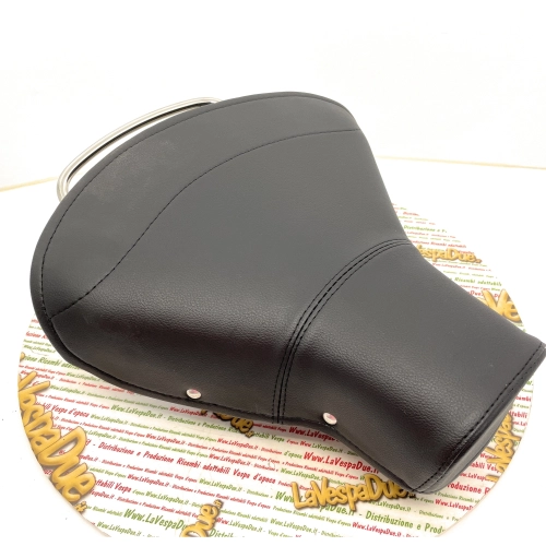 Asiento delantero individual negro para VESPA 150 VL2T VL3T VB1T, completo con estructura, funda y asa.