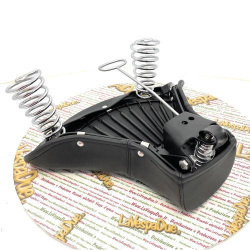 Asiento delantero negro completo con armazón, funda y asa para VESPA 125 V30T V31T V32T V33T a partir de 1950.