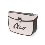 Rear side bag for PIAGGIO CIAO mopeds, grey and black colour