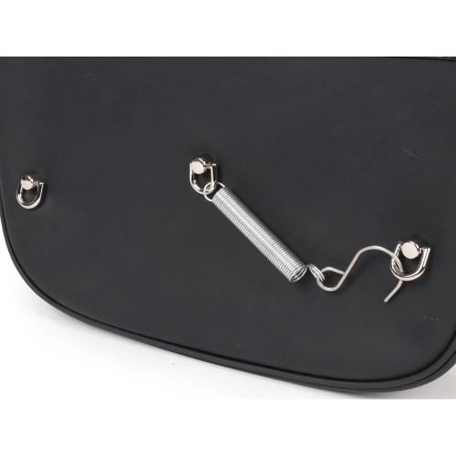 Rear side bag for PIAGGIO CIAO mopeds, grey and black