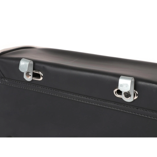 Rear side bag for PIAGGIO CIAO mopeds, grey and black