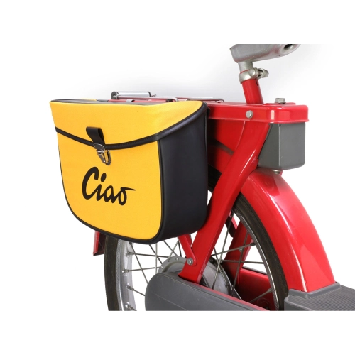 Hecktasche für PIAGGIO CIAO Mopeds, gelb und schwarz