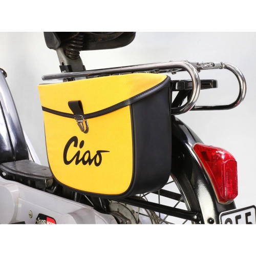 Hecktasche für PIAGGIO CIAO Mopeds, gelb und schwarz