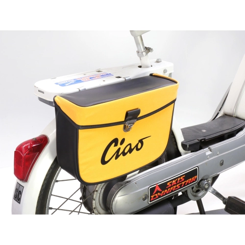Hecktasche für PIAGGIO CIAO Mopeds, gelb und schwarz