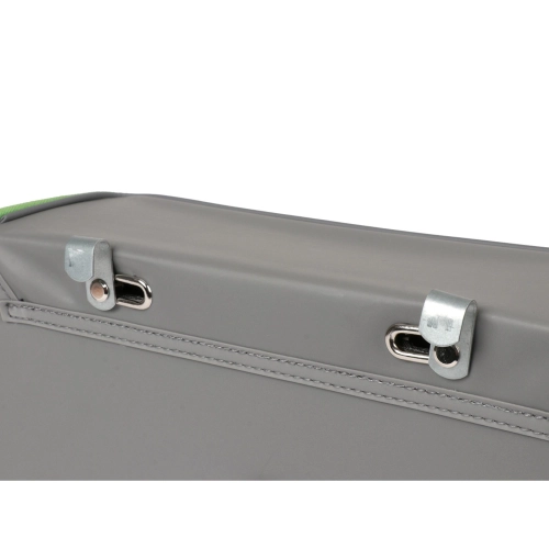 Rear side bag for PIAGGIO CIAO mopeds, grey and green