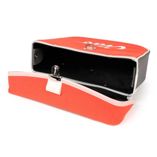 Hecktasche für PIAGGIO CIAO Mopeds, grau und orange