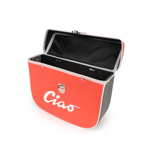 Hecktasche für PIAGGIO CIAO Mopeds, grau und orange