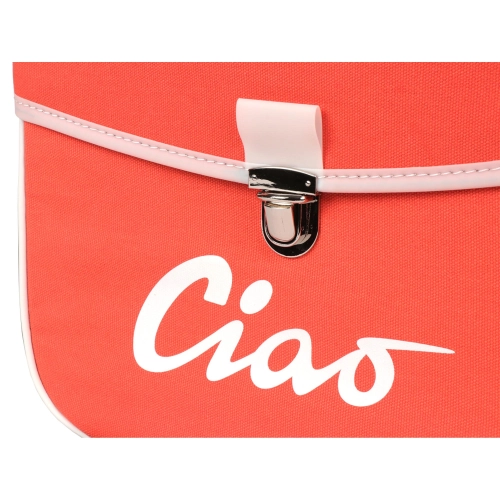 Hecktasche für PIAGGIO CIAO Mopeds, grau und orange
