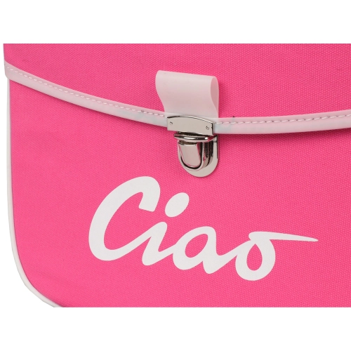 Hecktasche für PIAGGIO CIAO Mopeds, grau und pink