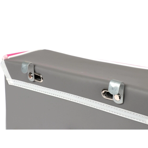 Hecktasche für PIAGGIO CIAO Mopeds, grau und pink