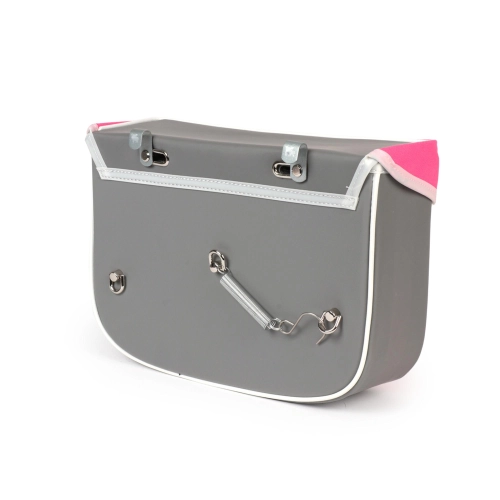Hecktasche für PIAGGIO CIAO Mopeds, grau und pink