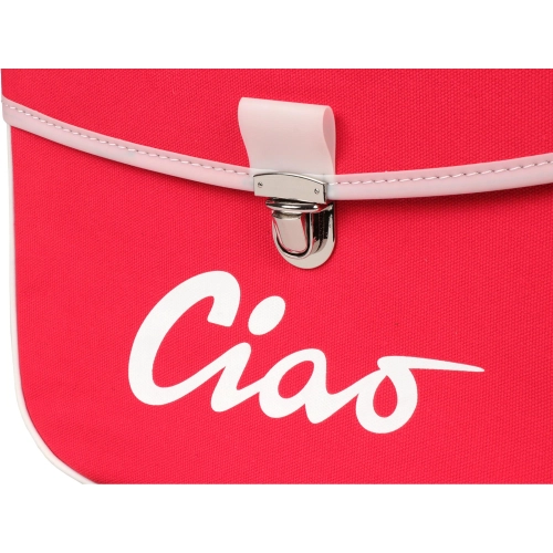 Hecktasche für PIAGGIO CIAO Mopeds, grau und rot