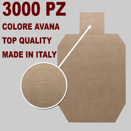 3000 targets IDPA polygon silhouette target made of high quality micro wave KRAFT cardboard, brown color