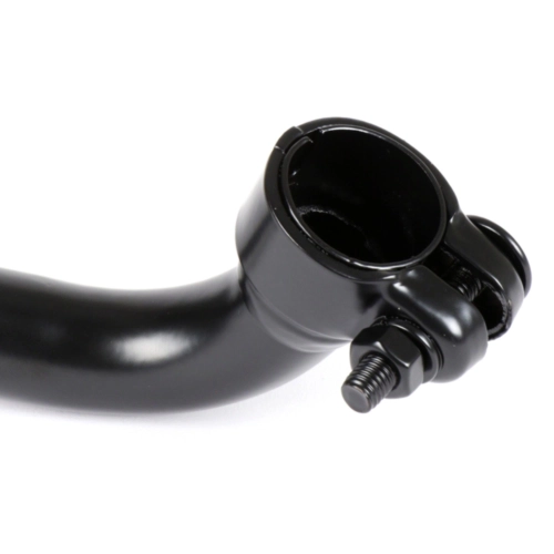 Pot d'échappement TECNO noir chromé pour PIAGGIO 50 CIAO PX SI BRAVO, raccord collecteur Ø 22 mm, référence 165462