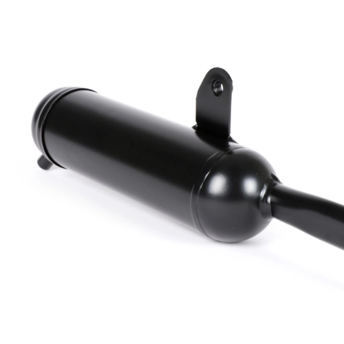 Pot d'échappement TECNO noir chromé pour PIAGGIO 50 CIAO PX SI BRAVO, raccord collecteur Ø 22 mm, référence 165462