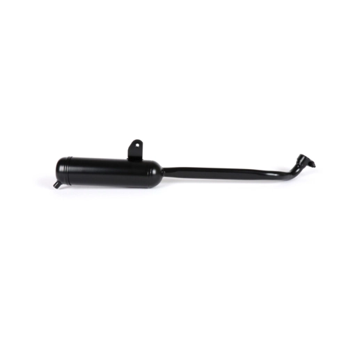 Pot d'échappement TECNO noir chromé pour PIAGGIO 50 CIAO PX SI BRAVO, raccord collecteur Ø 22 mm, référence 165462
