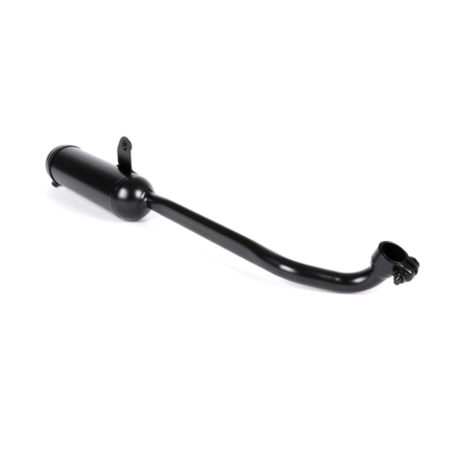 Pot d'échappement TECNO noir chromé pour PIAGGIO 50 CIAO PX SI BRAVO, raccord collecteur Ø 22 mm, référence 165462