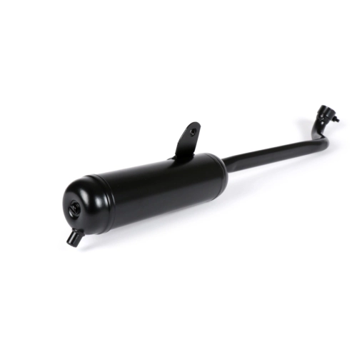 Pot d'échappement TECNO noir chromé pour PIAGGIO 50 CIAO PX SI BRAVO, raccord collecteur Ø 22 mm, référence 165462