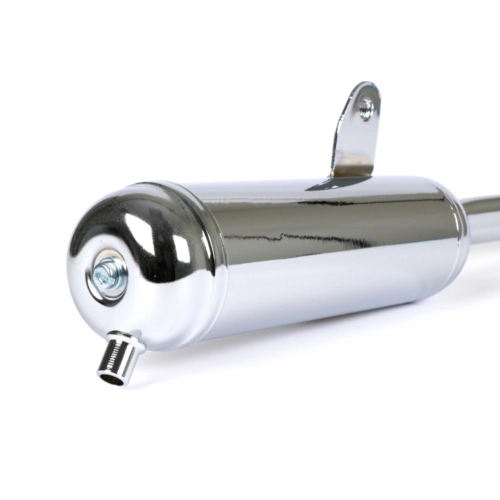 Silenciador cromado TECNO chrompott PIAGGIO 50 CIAO PX SI BRAVO, conexión del colector Ø 22 mm