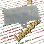 Piastra supporto in acciaio per VESPA MOTO AUTO targa targhetta Registro Storico FMI ASI VESPA CLUB ITALIA fissaggio ad un foro parafango