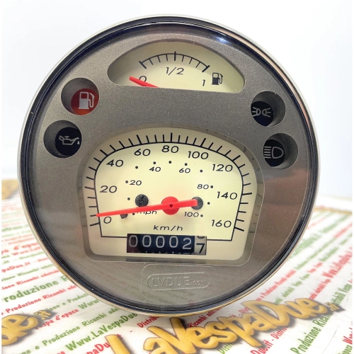 Velocímetro 160 km/h 100 mph LVDUE VESPA PX PE MY MILLENNIUM 125 150 200 adaptador de velocímetro ro 583074 Arcobaleno