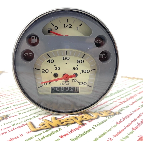 Kilometerzähler 120 km/h 75 mph VESPA PX PE MY MILLENNIUM 125 150 200 Tachometer adapt. ro 583074 Regenbogen