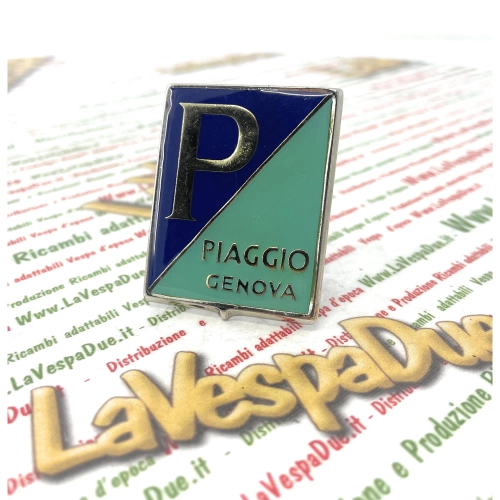 Frontschild aus emailliertem Metall PIAGGIO GENOVA VESPA 125 V30 V31 V32 V33 VM1 VM2 VN1 VN2 von 1951 bis 1954