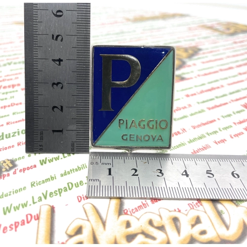 Frontschild aus emailliertem Metall PIAGGIO GENOVA VESPA 125 V30 V31 V32 V33 VM1 VM2 VN1 VN2 von 1951 bis 1954