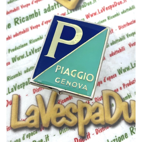 Frontschild aus emailliertem Metall PIAGGIO GENOVA VESPA 125 V30 V31 V32 V33 VM1 VM2 VN1 VN2 von 1951 bis 1954