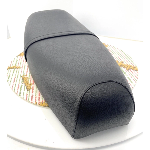 Asiento biplaza negro para VESPA PX 125 150 200 E ARCOBALENO, base de plástico con cerradura.