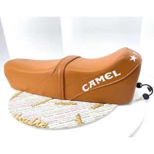 Asiento deportivo de cuero marrón para VESPA 50 90 125 NLR SPECIAL ET3